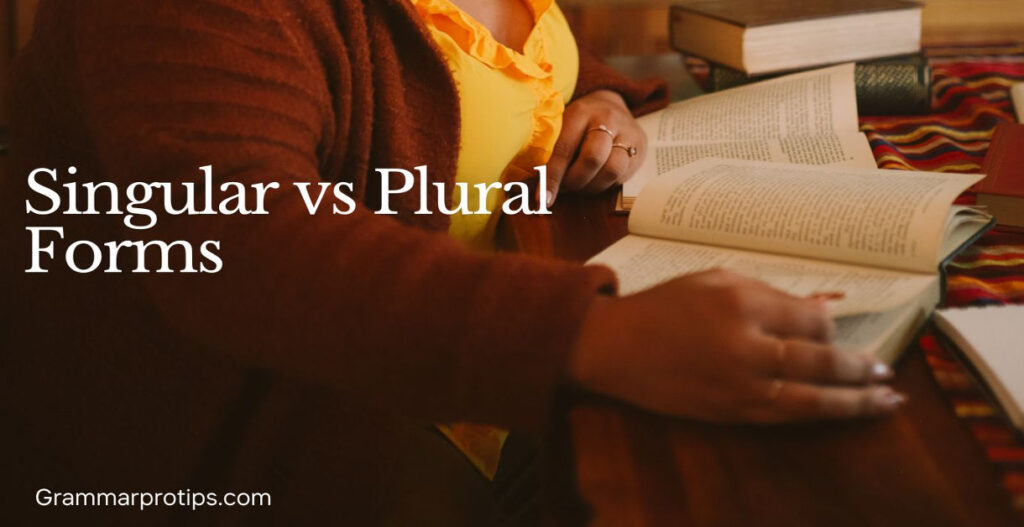 Singular vs Plural Forms