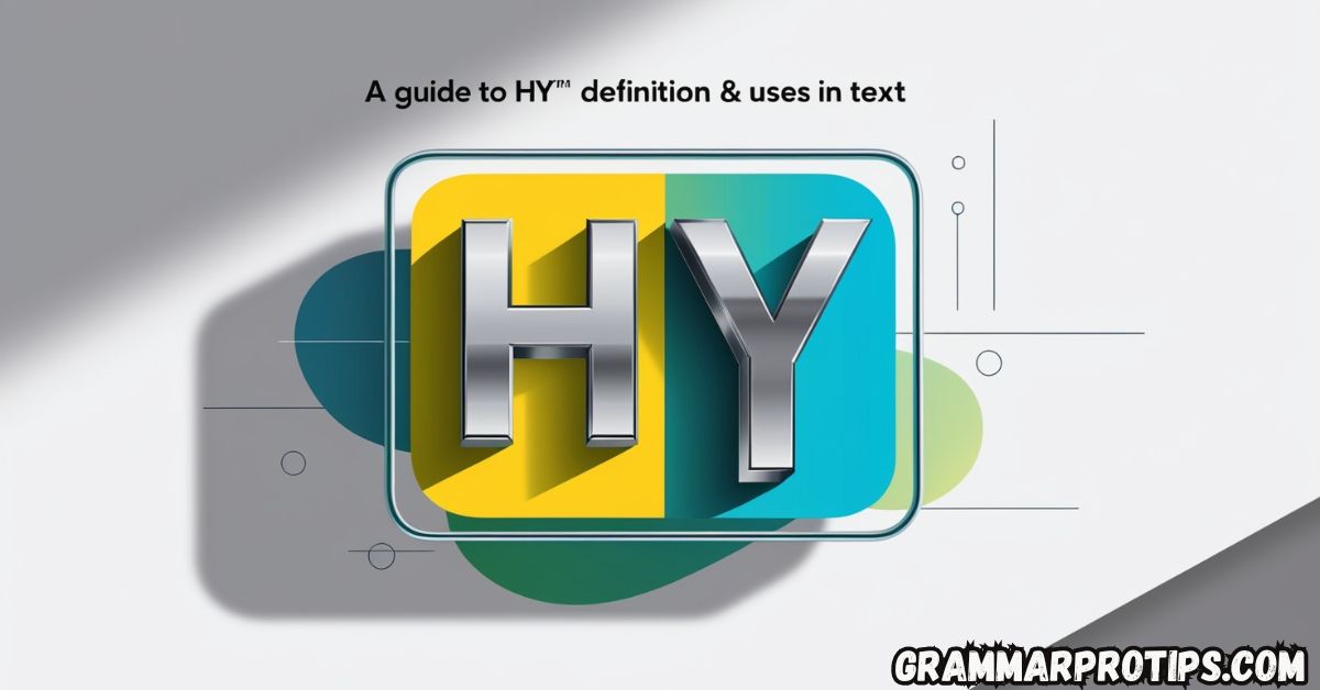 HY Meaning – A Guide to HY Definition & Uses in Text