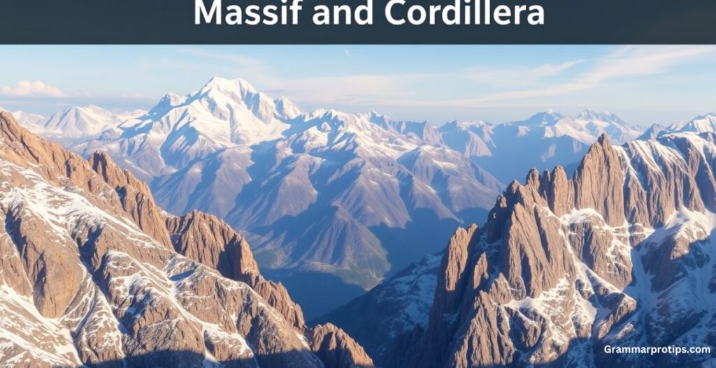 Massif and Cordillera