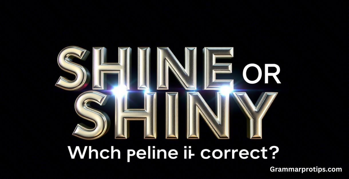 Shiney or Shiny Which Spelling Is Correct