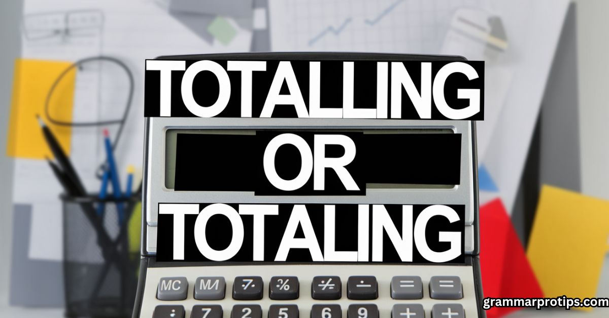 Totalling or Totaling