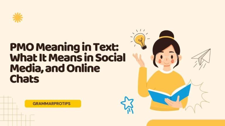 PMO Meaning in Text: What It Means in Social Media, and Online Chats