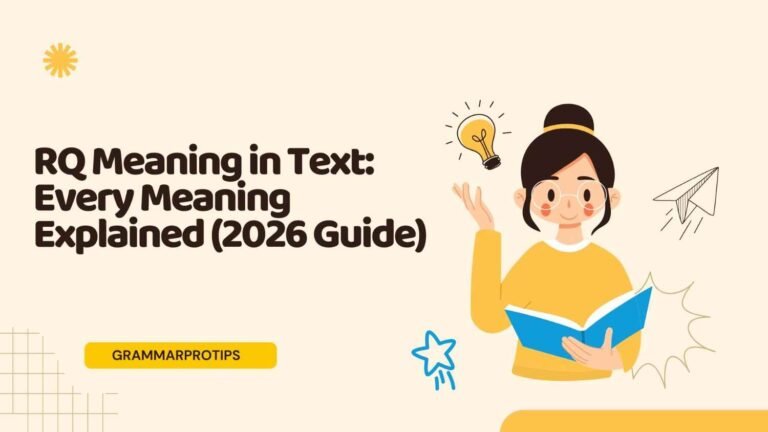 RQ Meaning in Text: Every Meaning Explained (2026 Guide)